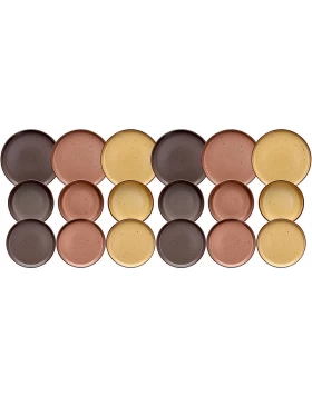 Σετ πιάτα 18 τμχ stoneware Tognana Urban Bruges 5686500