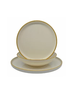 Σετ πιάτα φαγητού 18 τμχ κεραμικά Ankor 83223-18