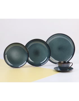 Σετ πιάτα φαγητού 20 τμχ reactive stoneware Cryspo Trio Portofino