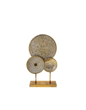 Επιτραπέζιο μεταλλικό διακοσμητικό 25.5x42.5 εκ. Zen Collection 49914