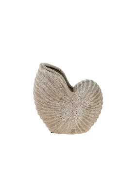 Κεραμικό ανθοδοχείο κοχύλι 20χ9.5 εκ. Zen Collection 50187