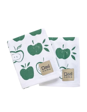 DAS HOME ΣΕΤ ΠΟΤΗΡΟΠΑΝΑ 2ΤΜΧ 40Χ60 0739 GREEN, WHITE