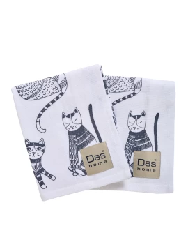 DAS HOME ΣΕΤ ΠΟΤΗΡΟΠΑΝΑ 2ΤΜΧ 40Χ60 0735 GREY, WHITE