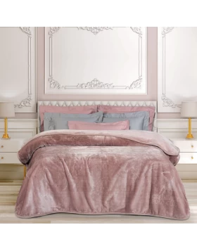 GREENWICH POLO CLUB ΚΟΥΒΕΡΤΑ VELOUR ΥΠΕΡΔΙΠΛΗ 3469 NUDE