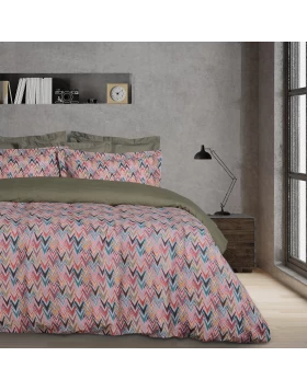 DAS HOME ΣΕΤ ΣΕΝΤΟΝΙΑ ΜΟΝΑ ΜΕ ΛΑΣΤΙΧΟ CASUAL 5425 BEIGE, OLIVE