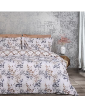 DAS HOME ΣΕΤ ΣΕΝΤΟΝΙΑ ΜΟΝΑ ΜΕ ΛΑΣΤΙΧΟ CASUAL 5422 BLUE, TAUPE