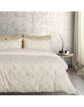 DAS HOME ΣΕΤ ΠΑΠΛΩΜΑΤΟΘΗΚΗ ΥΠΕΡΔΙΠΛΗ FLANNEL 9640 BEIGE, TAUPE