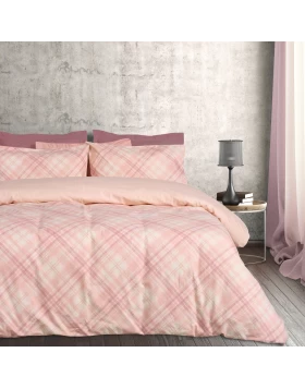 DAS HOME ΣΕΤ ΠΑΠΛΩΜΑΤΟΘΗΚΗ ΜΟΝΗ FLANNEL 9638 ECRU, NUDE