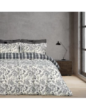 DAS HOME ΣΕΤ ΣΕΝΤΟΝΙΑ ΜΟΝΑ HAPPY 9648 BLACK, CREAM