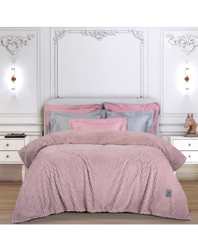 GREENWICH POLO CLUB ΚΟΥΒΕΡΤΑ FLEECE ΥΠΕΡΔΙΠΛH 3474 NUDE