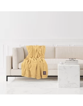 GREENWICH POLO CLUB ΚΟΥΒΕΡΤΑ FLEECE 130Χ170 3488 OCHRE