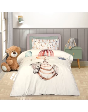 GREENWICH POLO CLUB JUNIOR ΚΟΥΒΕΡΤΑ FLEECE 8850 CREAM, TAUPE, TERACOTTA