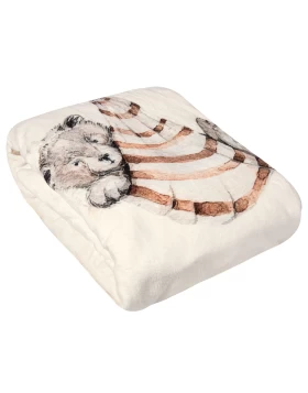 GREENWICH POLO CLUB ΚΟΥΒΕΡΤΑ FLEECE 80X110 ΒΑΒΥ 8850 CREAM, TAUPE, TERACOTTA