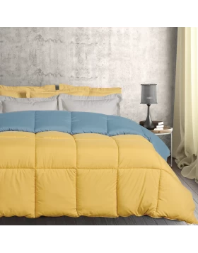 DAS HOME ΠΑΠΛΩΜΑ ΥΠΕΡΔΙΠΛΟ HAPPY 9644 BLUE, OCHRE