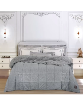 GREENWICH POLO CLUB ΚΟΥΒΕΡΤΟΠΑΠΛΩΜΑ ΥΠΕΡΔΙΠΛΟ SHERPA 3480 GREY