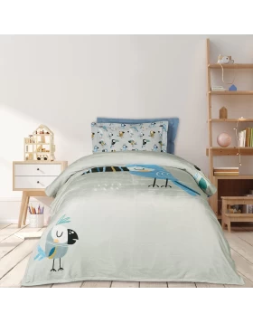 DAS KIDS ΚΟΥΒΕΡΤΑ FLEECE 160Χ220 4914 BLUE, GREY, MINT