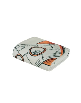 DAS BABY ΚΟΥΒΕΡΤΑ FLEECE 110Χ150 BABY FUN 4912 BLUE, GREY, ORANGE