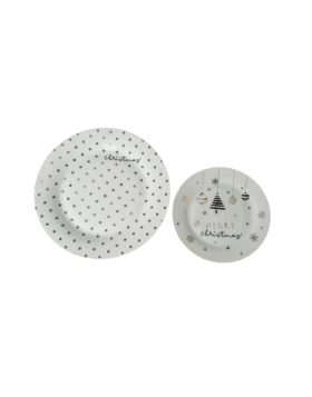 Σετ πάστας 7 τμχ πορσελάνη Xmas Idea Home 49105