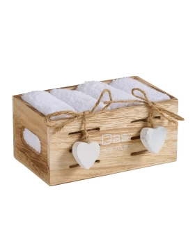 DAS HOME ΣΕΤ ΠΕΤΣΕΤΕΣ 4ΤΕΜΑΧΙΩΝ SOFT 4006 WHITE