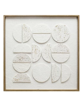 ΠΙΝΑΚΑΣ ΣΕ 3D ΚΑΜΒΑ ΛΕΥΚΟΣ 60Χ60 Espiel FAL206