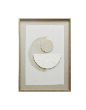 ΠΙΝΑΚΑΣ ΣΕ 3D ΚΑΜΒΑ ΛΕΥΚΟΣ - ΜΠΕΖ 50Χ70ΕΚ Espiel FAL213