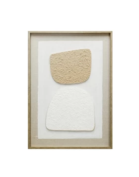 ΠΙΝΑΚΑΣ ΣΕ 3D ΚΑΜΒΑ ΛΕΥΚΟΣ - ΜΠΕΖ 50Χ70ΕΚ Espiel FAL214