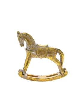 Μινιατούρα πολυρητίνης κουνιστό αλογάκι 14χ3χ13 εκ. Iliadis 83312