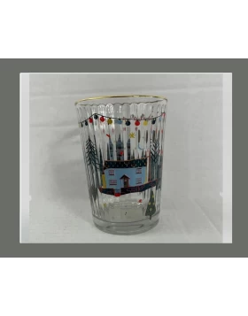 Σετ 4 γυάλινα ποτήρια σωλήνα Xmas 510 ml Marva 847055