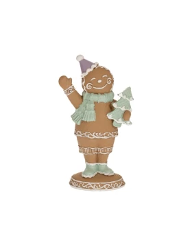 Διακοσμητικό αγοράκι gingerbread 9.5x5.5x16 εκ. Iliadis 86352