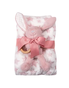 GREENWICH POLO CLUB ΚΟΥΒΕΡΤΑ FLEECE 75X100 ΒΑΒΥ 8845 PINK, WHITE