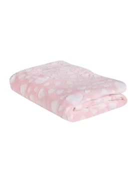 DAS BABY ΚΟΥΒΕΡΤΑ FLEECE 75X100 RELAX 4907 PINK