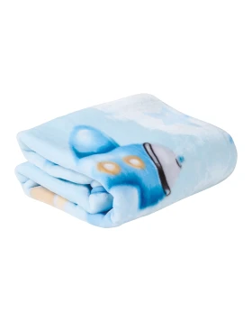 DAS BABY ΚΟΥΒΕΡΤΑ VELOUR 110X140 RELAX 4918 BLUE