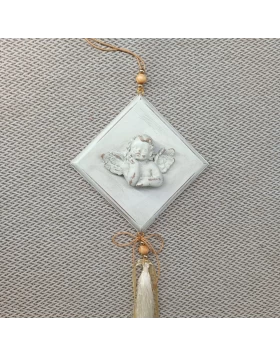 Ξύλινο διακοσμητικό γούρι 10χ10 εκ. KorresCraft 262-238-W