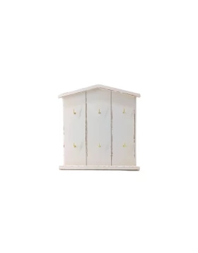 Ξύλινη κλειδοθήκη 27X26.5X2.5 εκ. KorresCraft 239-122-63