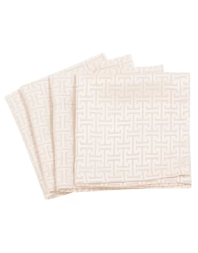 GREENWICH POLO CLUB ΣΕΤ ΠΕΤΣΕΤΕΣ ΦΑΓΗΤΟΥ 40Χ40 3009 IVORY