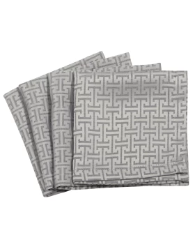 GREENWICH POLO CLUB ΣΕΤ ΠΕΤΣΕΤΕΣ ΦΑΓΗΤΟΥ 40Χ40 3005 GREY