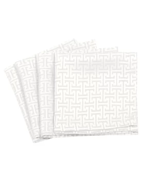 GREENWICH POLO CLUB ΣΕΤ ΠΕΤΣΕΤΕΣ ΦΑΓΗΤΟΥ 40Χ40 3006 WHITE