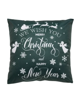 DAS HOME CHRISTMAS ΜΑΞΙΛΑΡΙ ΦΙΓΟΥΡΑΣ 45X45 0771 GREEN