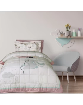 DAS KIDS ΠΑΠΛΩΜΑ ΜΟΝΟ 4915 LIGHT BLUE, MINT, PINK