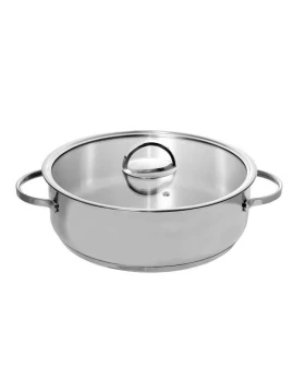 Ανοξείδωτη ημιχύτρα 28 εκ Cryspo Trio 