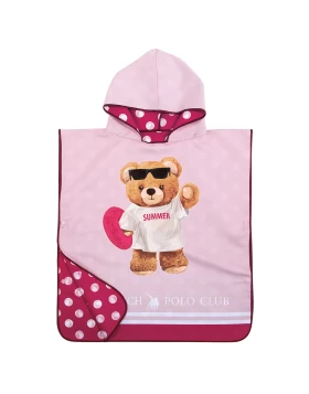 GREENWICH POLO CLUB JUNIOR ΠΟΝΤΣΟ ΘΑΛΑΣΣΗΣ 50Χ115 4039 PINK