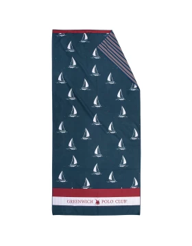 GREENWICH POLO CLUB ΠΕΤΣΕΤΑ ΘΑΛΑΣΣΗΣ 80Χ170 4026 BLUE, RED