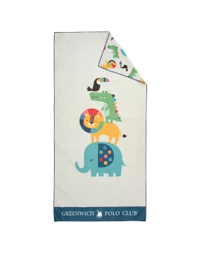 GREENWICH POLO CLUB JUNIOR ΠΕΤΣΕΤΑ ΘΑΛΑΣΣΗΣ 70Χ140 4079 GREY