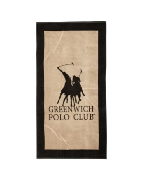 GREENWICH POLO CLUB ΠΕΤΣΕΤΑ ΘΑΛΑΣΣΗΣ 90Χ180 4020 BLACK, TAUPE