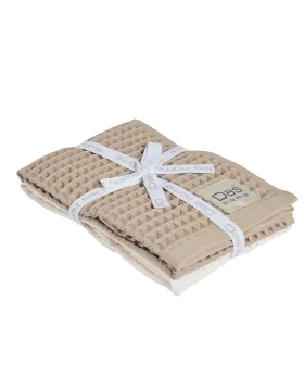 DAS HOME ΣΕΤ ΠΟΤΗΡΟΠΑΝΑ 2ΤΜΧ 40Χ60 0800 BEIGE, IVORY