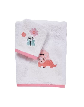 DAS BABY ΣΕΤ ΠΕΤΣΕΤΕΣ 2 ΤΕΜΑΧΙΩΝ ΚΕΝΤΗΤΕΣ FUN 4936 PINK, WHITE