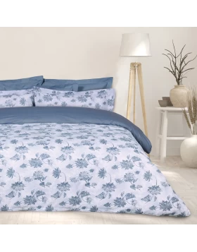 DAS HOME ΣΕΤ ΣΕΝΤΟΝΙΑ KING HAPPY 9672 BLUE, GREY