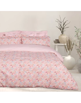 DAS HOME ΣΕΤ ΣΕΝΤΟΝΙΑ ΥΠΕΡΔΙΠΛΑ HAPPY 9671 PINK, SALMON