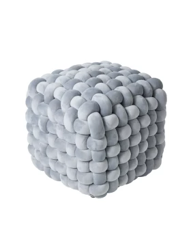 DAS HOME ΔΙΑΚΟΣΜΗΤΙΚΟ ΠΟΥΦ 43Χ43Χ40 2272 GREY