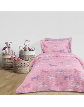 DAS KIDS ΚΟΥΒΕΡΛΙ ΜΟΝΟ 4929 PINK, PURPLE